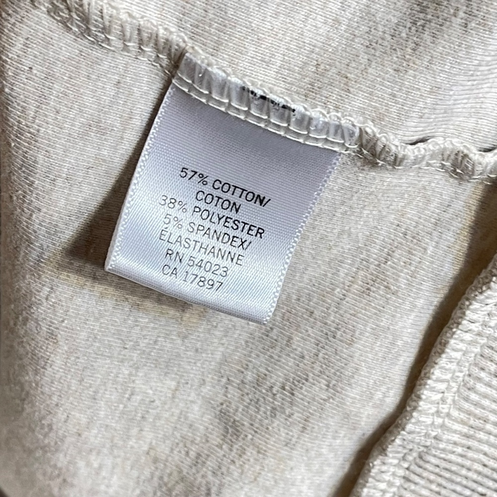 Banana Republic Light Gray Shawl Collar Sweatshirt - Picture 4 of 7